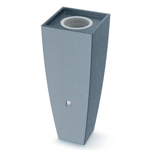 Szary zbiornik na deszczówkę Arves Modena, 100 l, do ogrodu lub na taras.