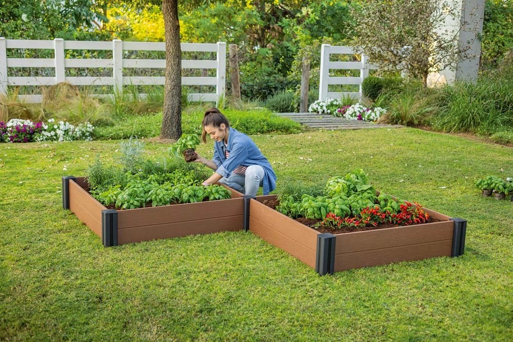 Grządka składana WPC brązowa moduł 2 pak - 243 x 243 x 27 cm kupuj