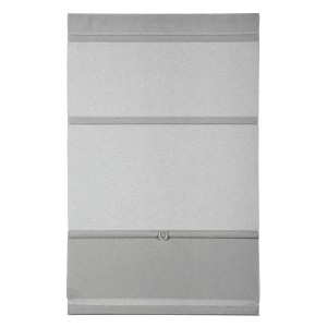 Szara roleta rzymska Gardinia Easyfix, 90x140 cm, z magnetycznymi profilami do stopniowej regulacji.