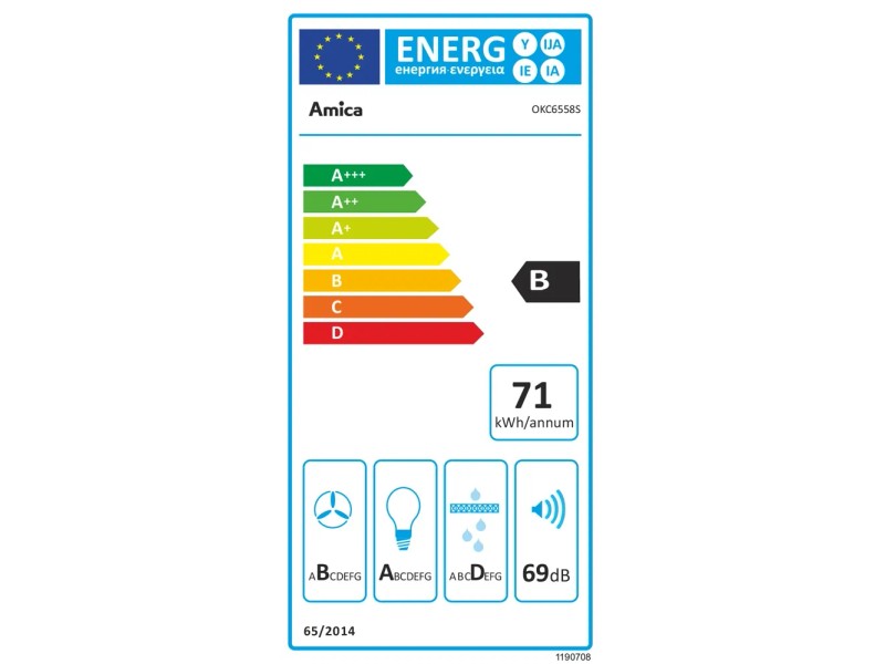 AMICA Okap kominowy OKC6558S czarne szkło kupuj w OBI