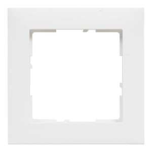 Biała ramka t.b.t. do włączników i gniazdek.