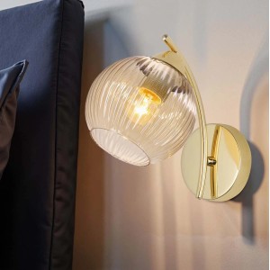 Candellux Kinkiet LUNORE 1xE27 40W złoty