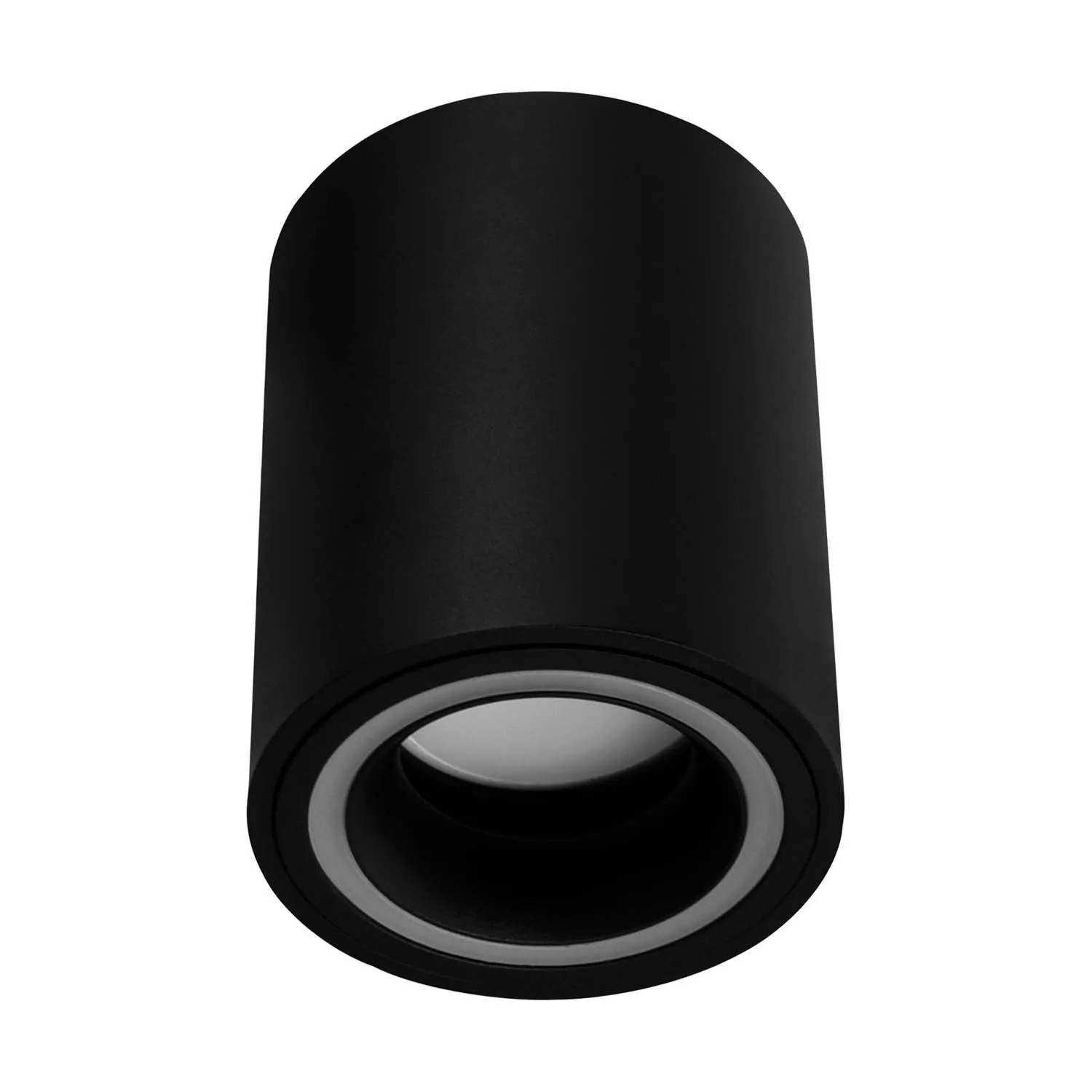Struhm lampa sufitowa natynkowa tuba INDI C BLACK 1xGU10 10x8cm czarna