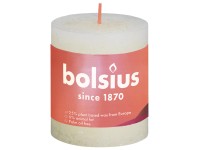 Świeca Rustic delikatny perłowy 80/68 mm