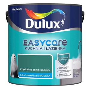 Dulux EasyCare farba do łazienek i kuchni, szmaragdowa, lateksowa, matowa.