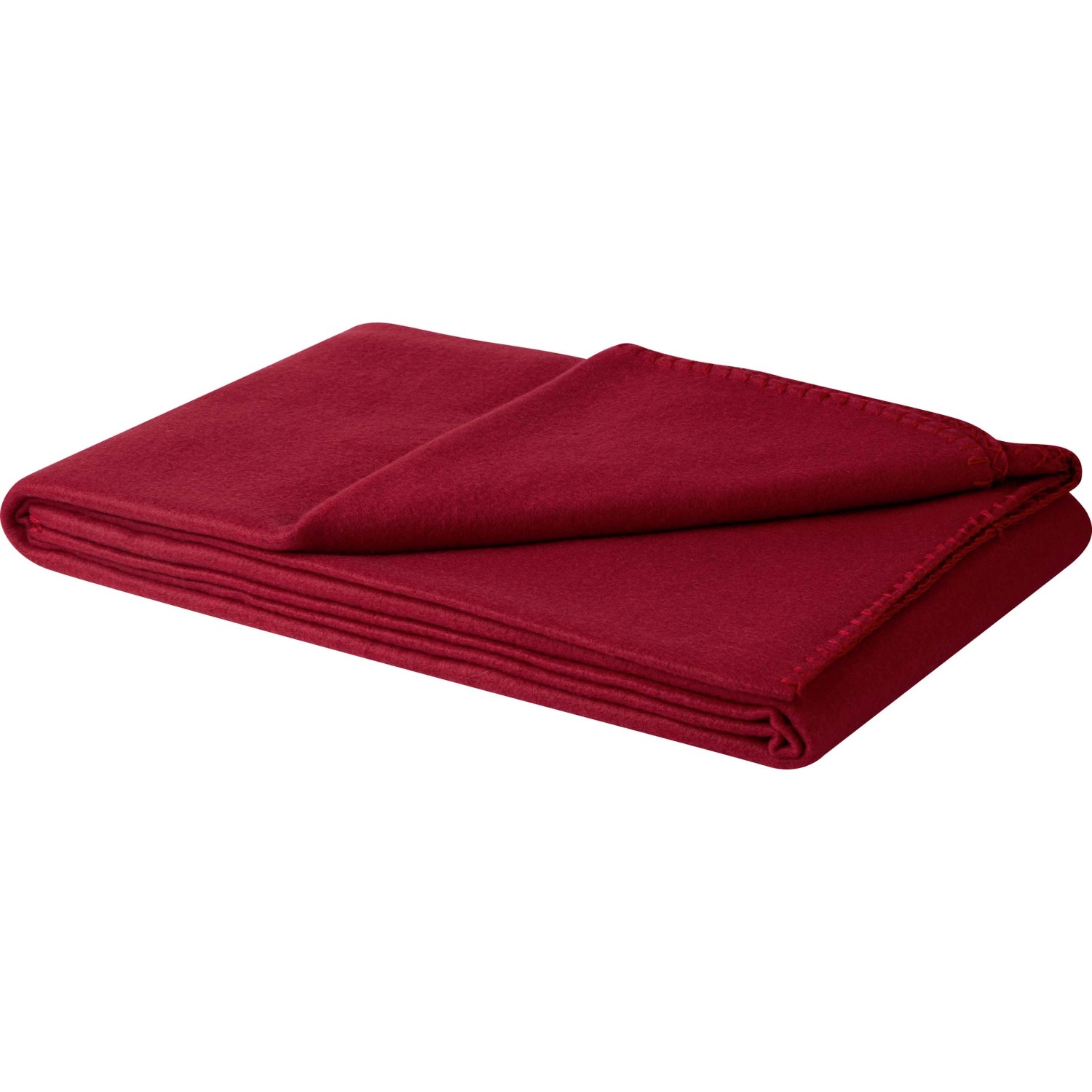 Koc polarowy 130 x 160 cm czerwony