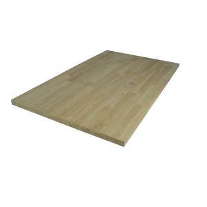 Eurotaxpol Blat łazienkowy dąb lity  surowy 80,5x46x2,7