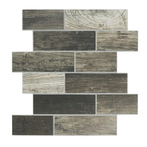 Mozaika ścienna samoprzylepna płytka Drewno 25x30