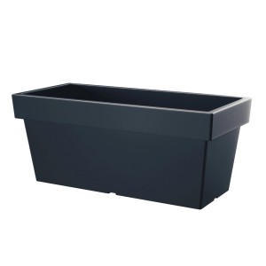 t.b.t. skrzynka na kwiaty antracytowa, prostokątna.