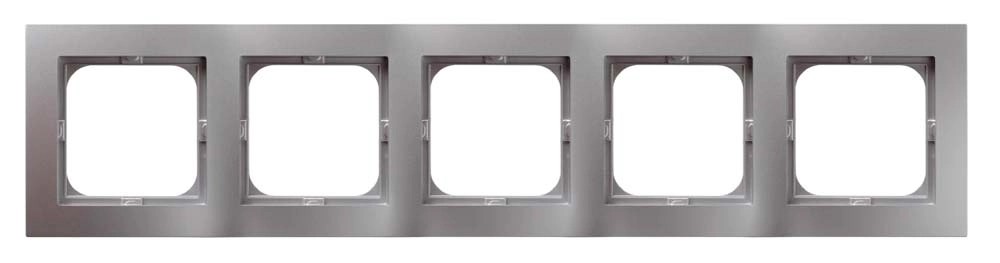 Ramka 5-krotna AS R-5G/18 srebro