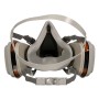 Maska 3M 6002 do malowania natryskowego, respirator z filtrami do gazów i oparów organicznych.
