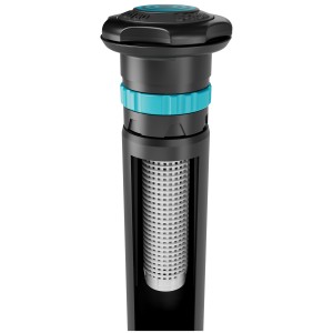 Szczegółowy widok zraszacza wynurzalnego Gardena MD180 do nawadniania trawników do 180 m².