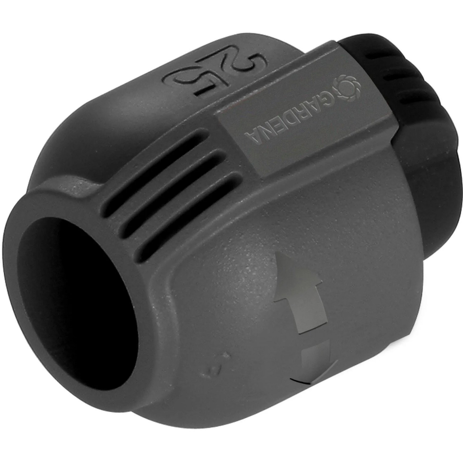 Gardena Końcówka 25 mm do systemów zraszających, bezpieczne zamknięcie rury.