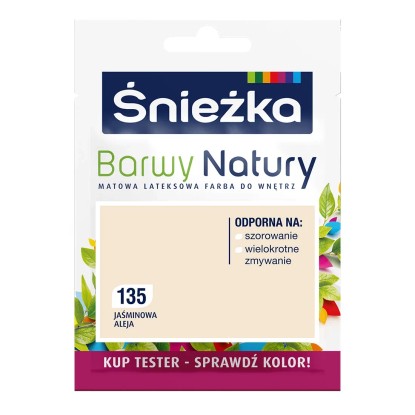 Tester farby Śnieżka Barwy Natury jaśminowa aleja 25 ml
