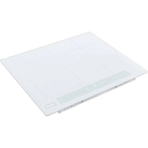 Biała płyta indukcyjna t.b.t. do kuchni.