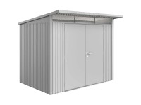 Biohort Domek ogrodowy srebrny drzwi podwójne - 260 x 220 cm