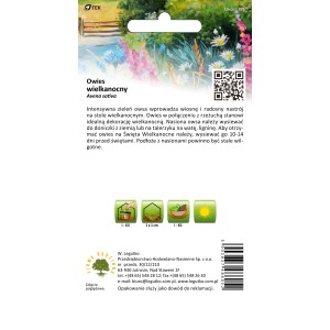 Opakowanie nasion owsa wielkanocnego (Avena sativa). Idealne do dekoracji wielkanocnych.