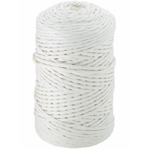 Biały sznurek do wiązania, Ø 3 mm, rolka 150 m do transportu i mocowania.