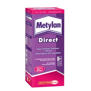 Metylan Direct Roll Kleister 200g do tapet flizelinowych, łatwa aplikacja.