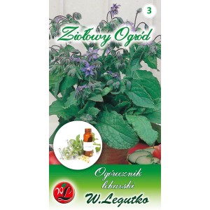 Opakowanie nasion ogórecznika lekarskiego do ogrodu ziołowego.