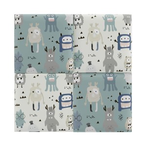 Panele ścienne t.b.t. z motywem potworów do pokoju dziecięcego.