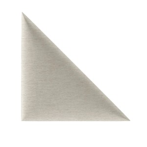 Panel ścienny t.b.t. w kształcie trójkąta, beżowy.