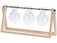 Szkło na drewnianej podpórce - 30 x 6,8 x 14 cm Szkło na drewnianej podpórce - 30 x 6,8 x 14 cm