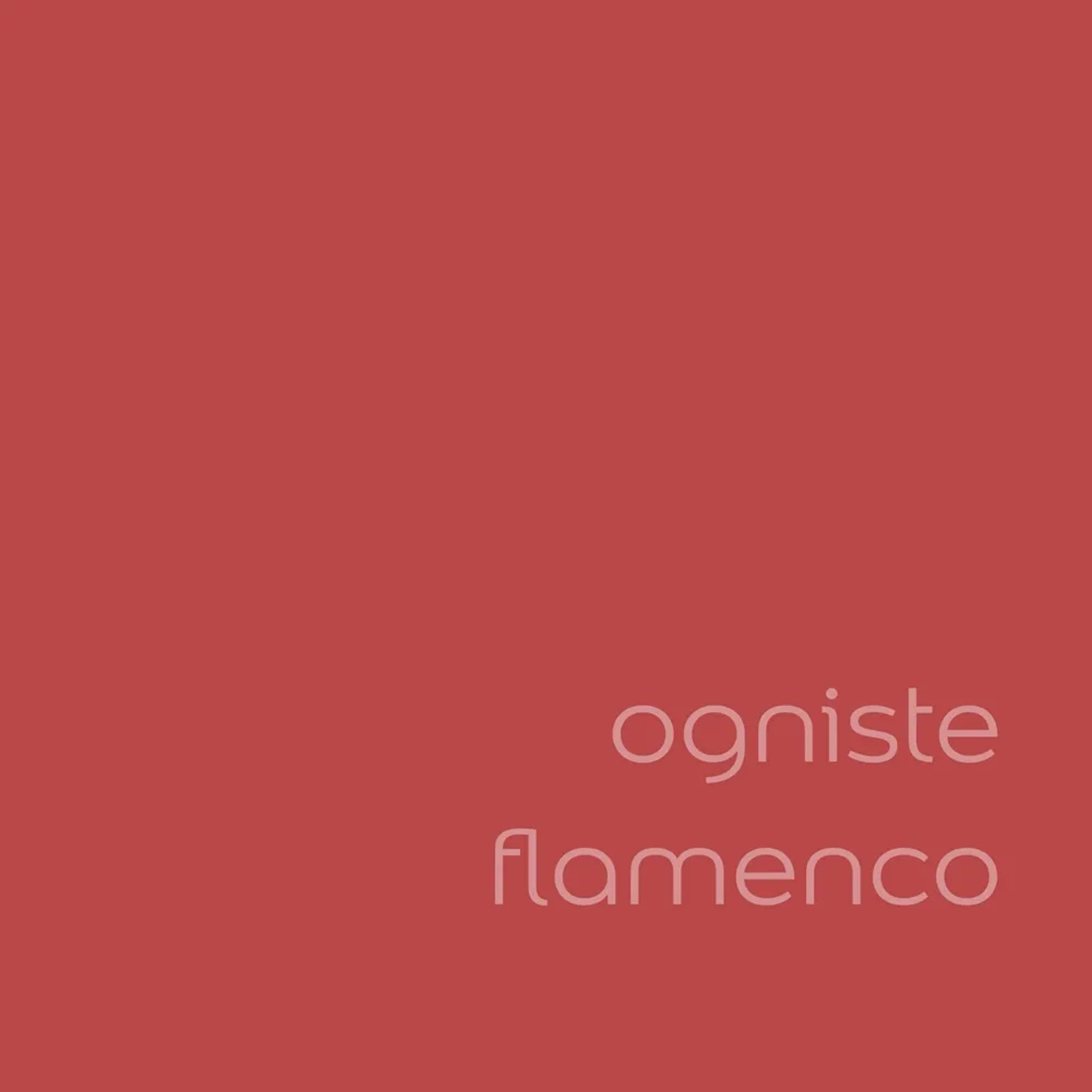 Próbka koloru farby do ścian t.b.t. w odcieniu Ogniste Flamenco.