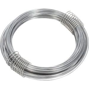 Drut żelazny ocynkowany, Ø 1,2 mm, 22 m, idealny do prac rękodzielniczych i dekoracyjnych.
