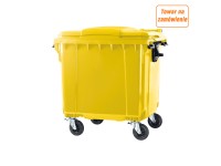 Pojemnik żółty na odpady z tworzyw sztucznych i metale - 1100 l