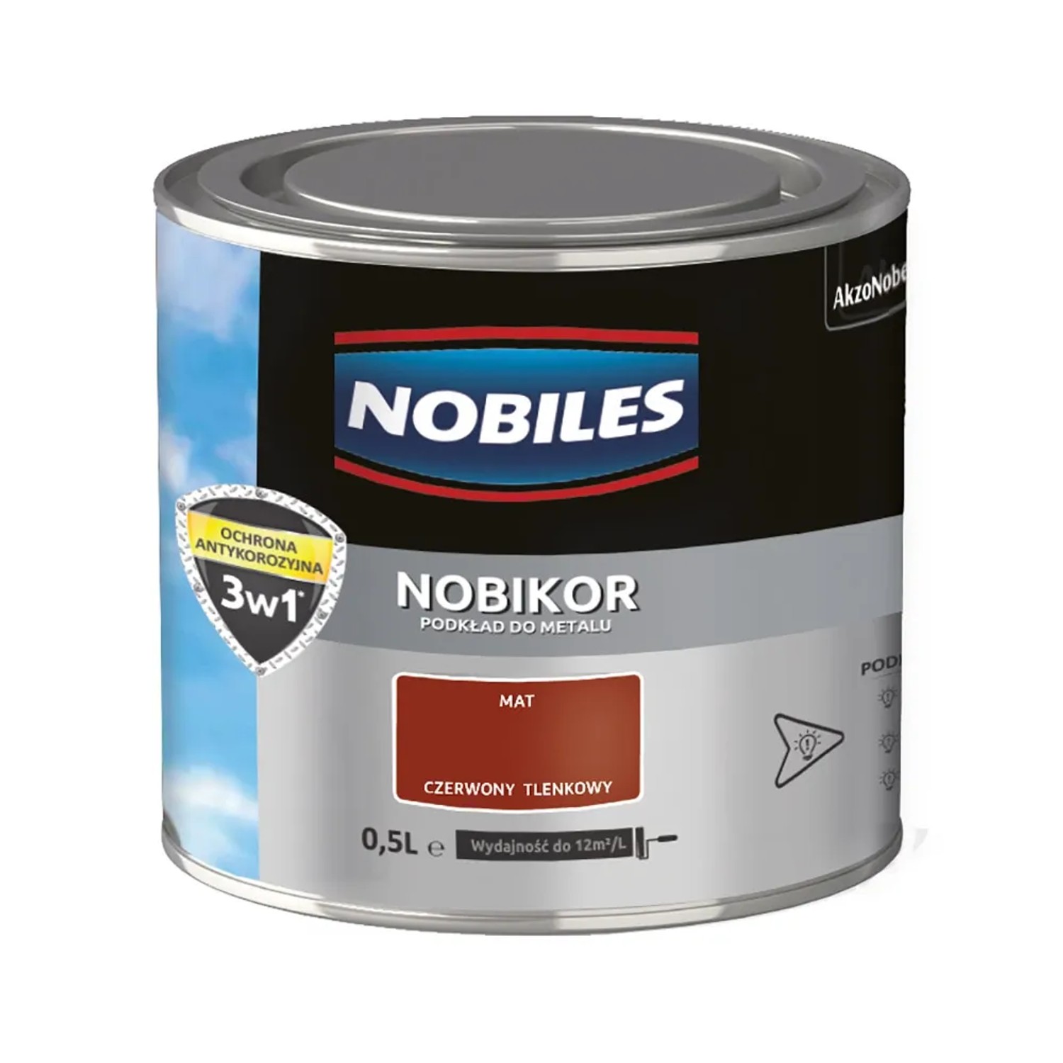 Nobiles Podkład antykorozyjny Nobikor czerwony tlenkowy 500 ml