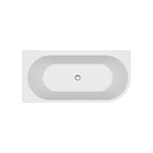 t.b.t. Wanna wolnostojąca w kolorze białym, widok z góry