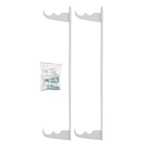 t.b.t. Wspornik grzejnika, biały, z materiałem montażowym.