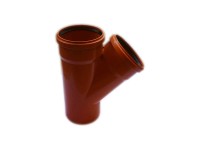 Trójnik kanalizacji 160/160 mm 45 st.