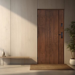 Pantor Drzwi zewnętrzne akustyczne SANTANDER orzech 80L