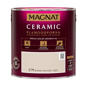 Puszka Magnat Ceramic C79 Beżowy Dolomit, matowa, beżowa farba do ścian wewnętrznych.
