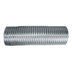 Elastyczny, srebrny przewód kominowy do akcesoriów kominkowych.