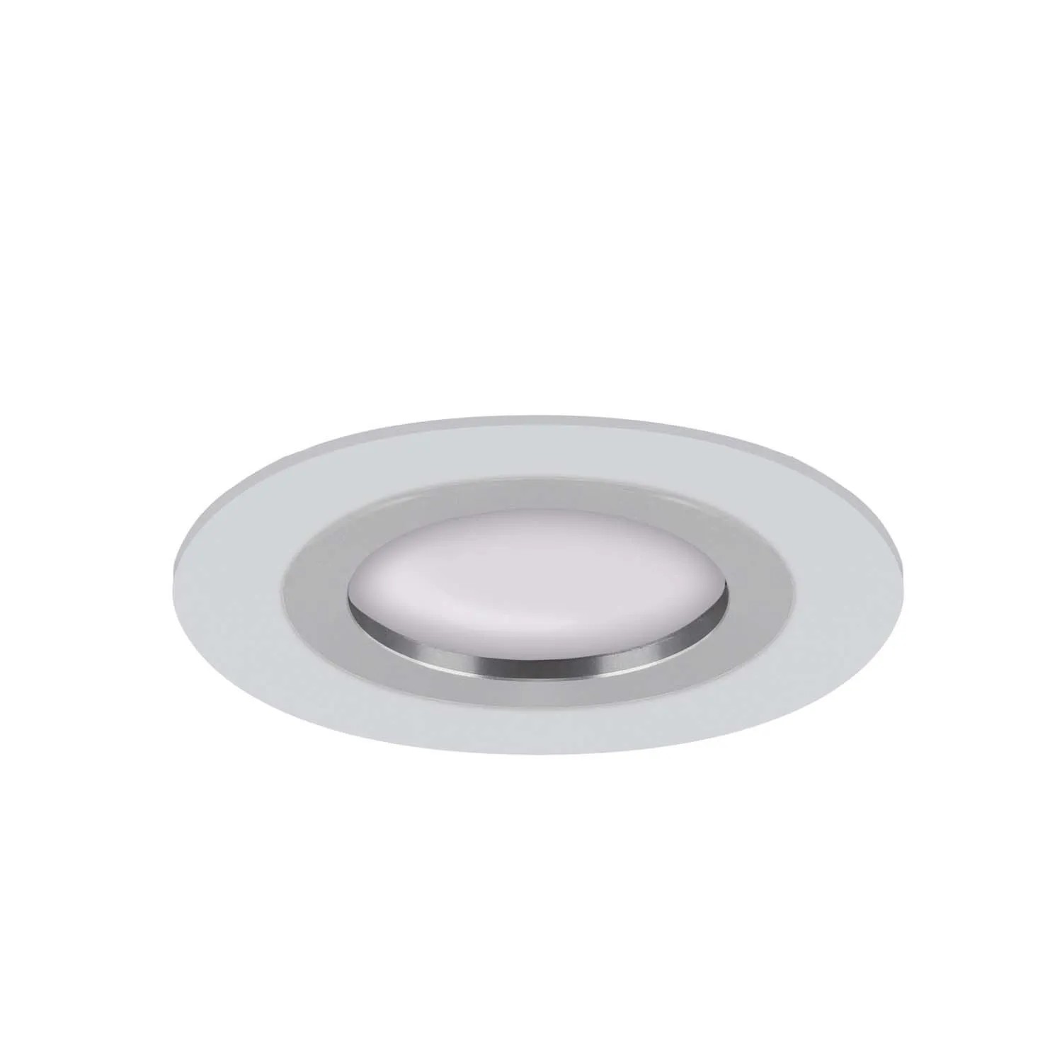 Struhm Lampa podtynkowa PLUTO C 1xGU10 35W śr. 7,8cm biała/chrom