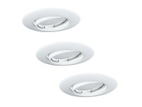 Goldlux Oprawa podtynkowa LED OLIN 3x3,5W 3000K 250lm okr. śr. 9cm biała 3-pak