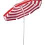 t.b.t. Parasol na wysięgniku w czerwono-białe paski do ogrodu lub na balkon.