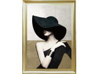 ARS LONGA Obraz WOMAN IN BLACK HAT 58 x 78 cm ARS LONGA Obraz WOMAN IN BLACK HAT 58 x 78 cm