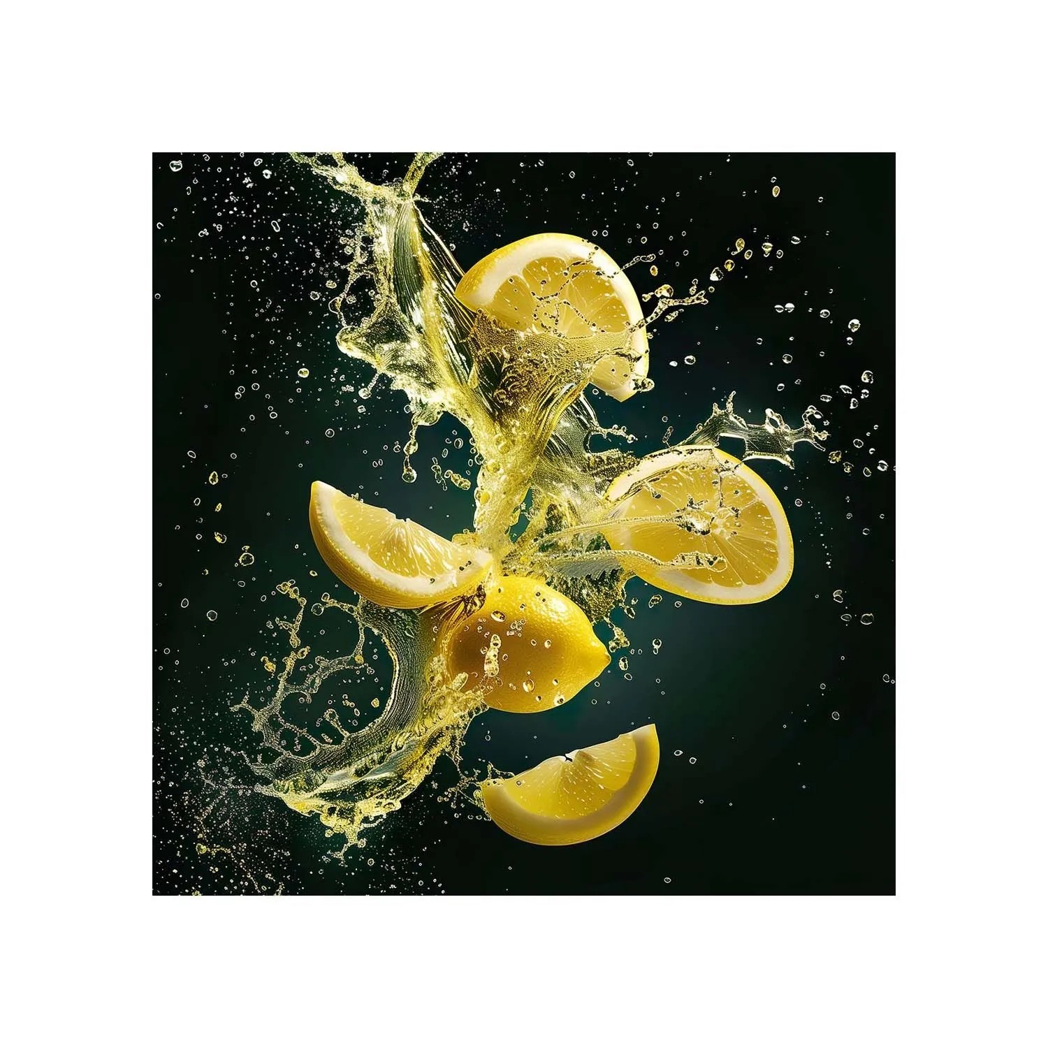 STYLER Obraz Glasspic LEMONS GL511 30 x 30 cm