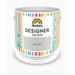 Puszka farby do ścian Beckers Designer Colour 'Light Grey'.