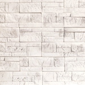 Jasna ściana z cegły t.b.t. do wnętrz. Dekoracyjna okładzina kamienna.