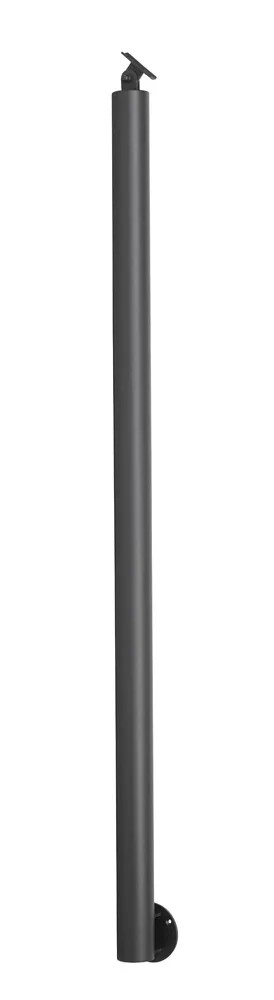 Kornik Słupek okrągły pionowy nierdzewny śr. 80 mm dł. 1200 mm antracyt