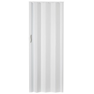 Białe drzwi harmonijkowe