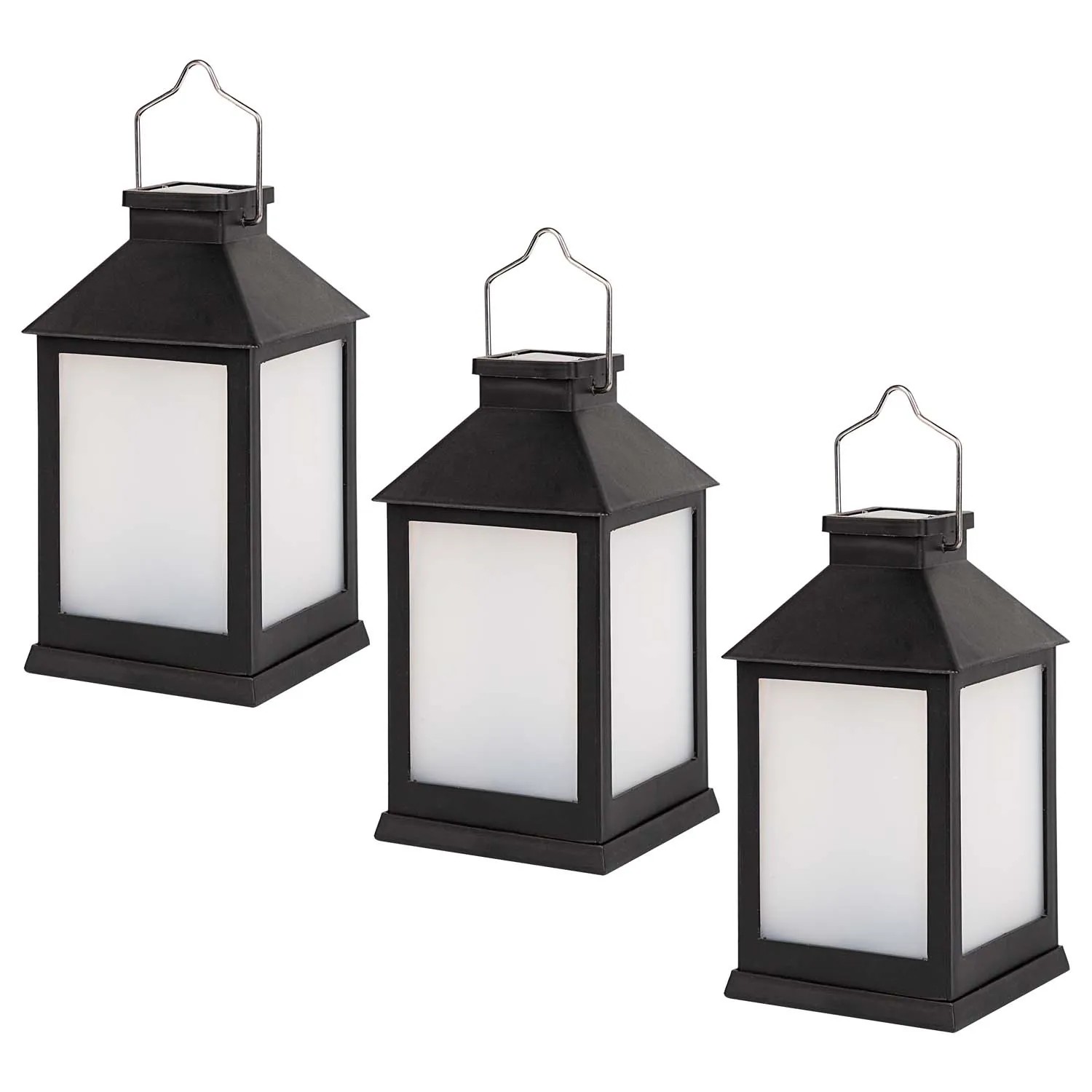 Zestaw 3 latarni solarnych 12xLED Old Town