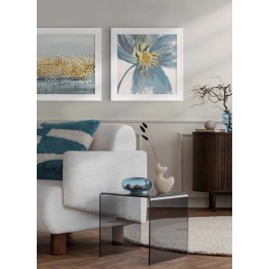 ARS LONGA Obraz BLUE FLOWER  83 x 83 cm