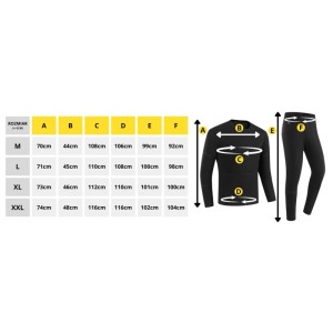 Mission Air Bielizna męska podgrzewana E-UNDERWEAR MAN roz. L + 2 x powerbank
