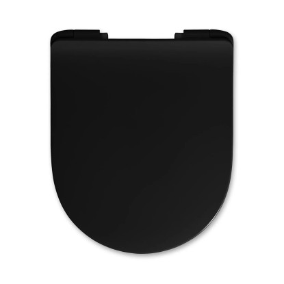 Deska WC Nyx Slim czarna wolnoopadająca 45x37x5,7